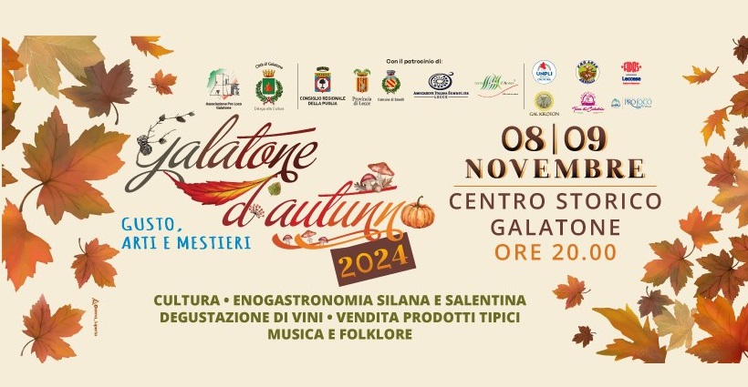 Galatone d'autunno 2024. Gusto, arte e mestieri